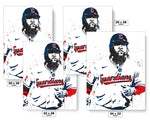 Jose Ramirez Cleveland Guardians Baseball Art Poster