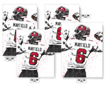 Baker Mayfield Tampa Bay Bucs Football Art Poster