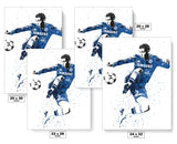 Eden Hazard Chelsea Soccer Futbol Art Poster