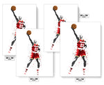 Clyde Drexler Houston Rockets Record Basketball Art Poster