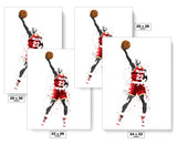 Clyde Drexler Houston Rockets Record Basketball Art Poster