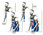 Stephen Curry Golden State Warriors Record Basketball Art Poster