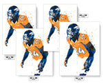 Champ Bailey Denver Broncos Football Art Poster