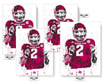 Johnny Manziel Texas A&M Aggies NCAA College Art Poster