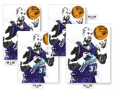 Karl Malone Utah Jazz Basketball Art Poster