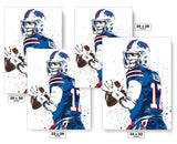 Josh Allen Buffalo Bills Football Art Poster