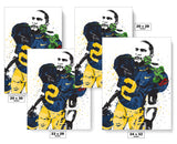 Charles Woodson Michigan Wolverines NCAA College Art Poster