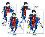 Lionel Messi FC Barcelona Soccer Futbol Art Poster