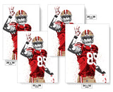 George Kittle San Francisco 49ers Football Art Poster