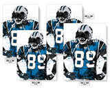 Steve Smith Carolina Panthers Football Art Poster