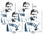 Babe Ruth New York Yankees Baseball Art Poster