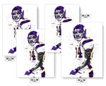 Randy Moss Minnesota Vikings Football Art Poster