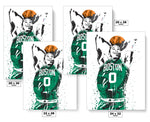 Jayson Tatum Boston Celtics Basketball Art Poster