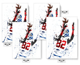 Mario Manningham New York Giants Football Art Poster