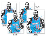 Bam Adebayo Miami Heat Basketball Art Poster