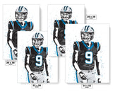 Bryce Young Carolina Panthers Football Art Poster