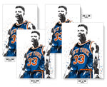 Patrick Ewing New York Knicks Basketball Art Poster