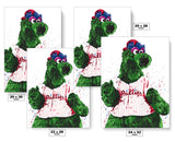 Phillie Phanatic Mascot Philadelphia Phillies Baseball Art Poster