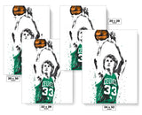 Larry Bird Boston Celtics Basketball Art Poster